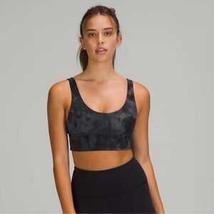 Lululemon Align reversible black tie dye / gray sports bra, 6